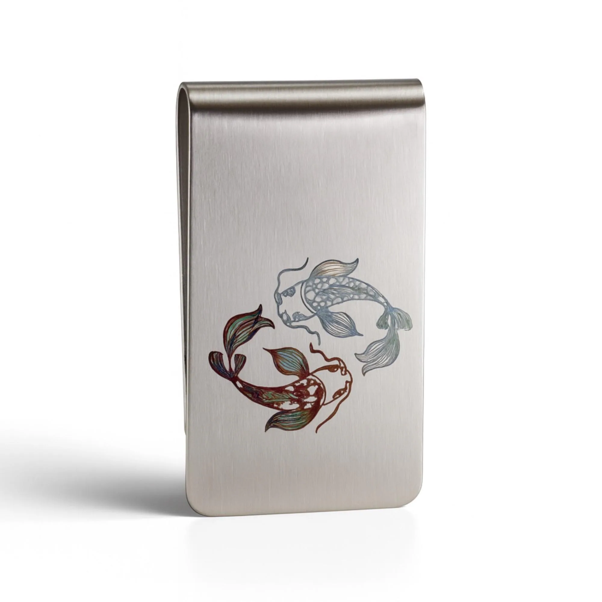 Yin Yang Koi Fish Personalised Money Clip