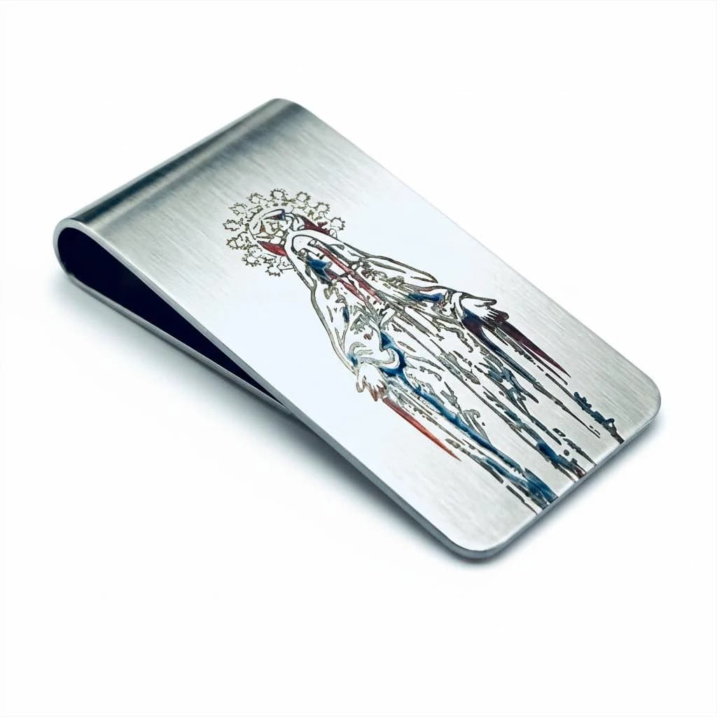 Virgin Mary Personalised Money Clip
