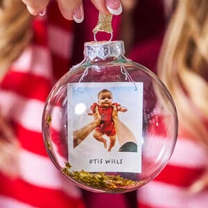 Personalised Sequin Photo Bauble