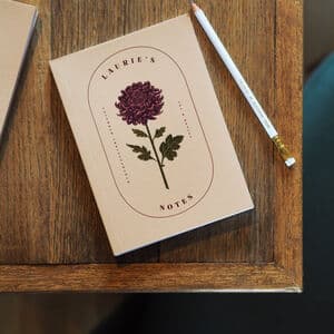 Personalised Birth Flower Notebook