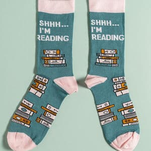 Shhh I'm Reading Bamboo Socks Letterbox Gift