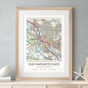 Your Favourite Place Personalised Map Print
