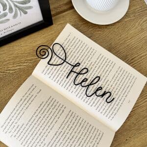 Personalised Tulip Wire Bookmark