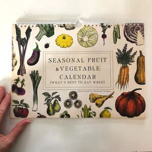 UK Seasonal Calendar, Dateless Fruit And Veg Calendar