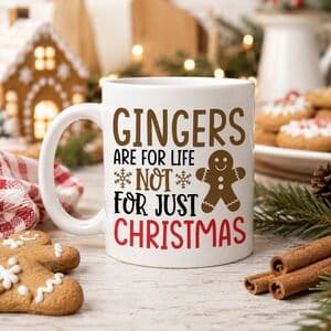 Gingers Are For Life Christmas Mug