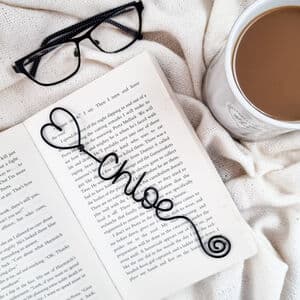 Personalised Heart Name Bookmark
