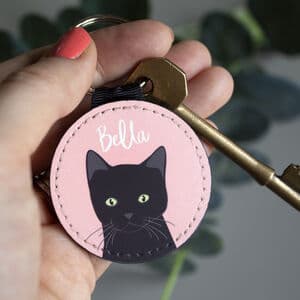 Personalised Cat Breed Keyring