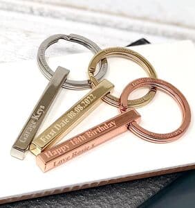 Personalised Bar Keyring