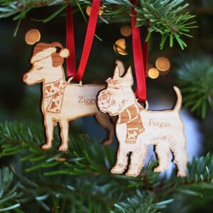 Personalised Dog Breed Christmas Tree Decoration