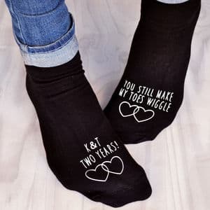 You Make My Toes Wiggle' Anniversary Socks